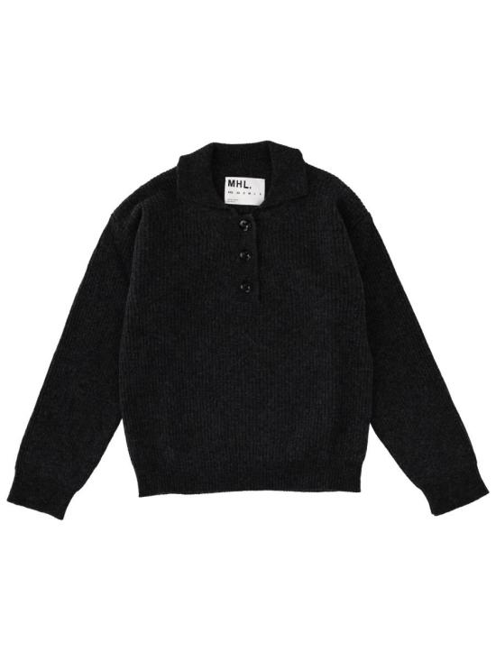 25FW 마가렛호웰 스웨터 WHKN0520A25CSNCHR CHARCOAL DOM