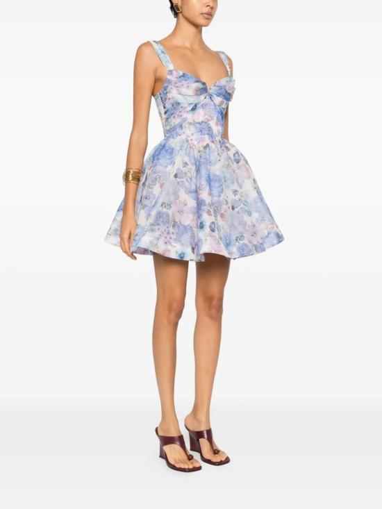 26SS 짐머만 숏 원피스 6493DC261SKBLM Light Blue - ZIMMERMANN