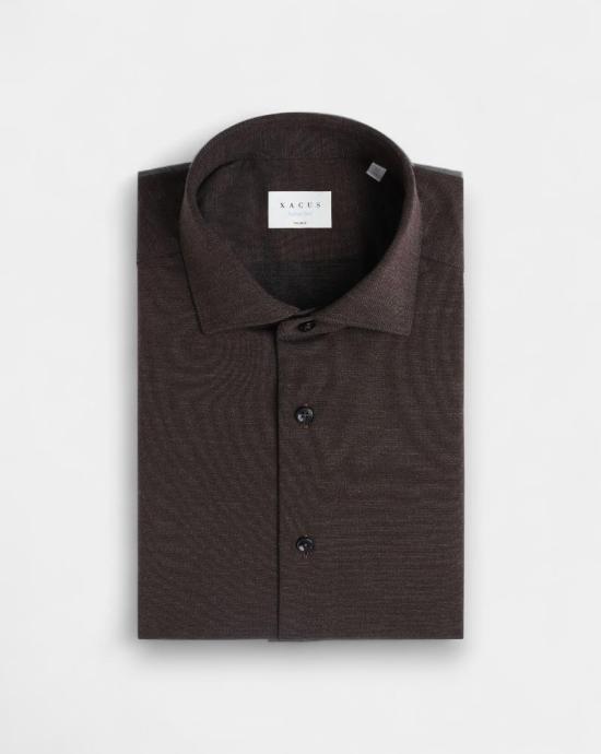 24FW 싸쿠스 셔츠 ACT558ML 91690 008 Brown