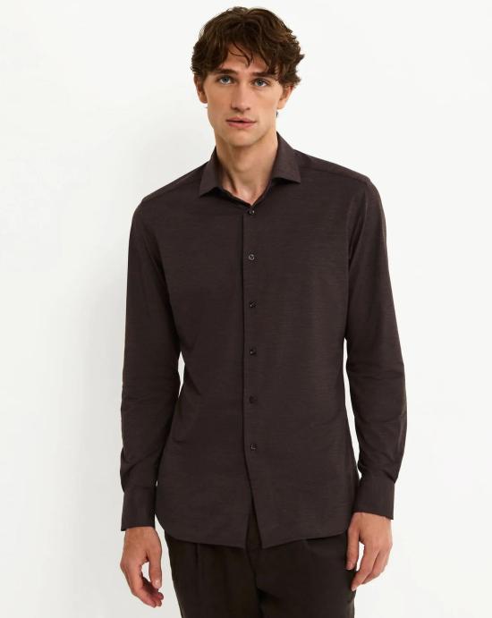 24FW 싸쿠스 셔츠 ACT558ML 91690 008 Brown - XACUS