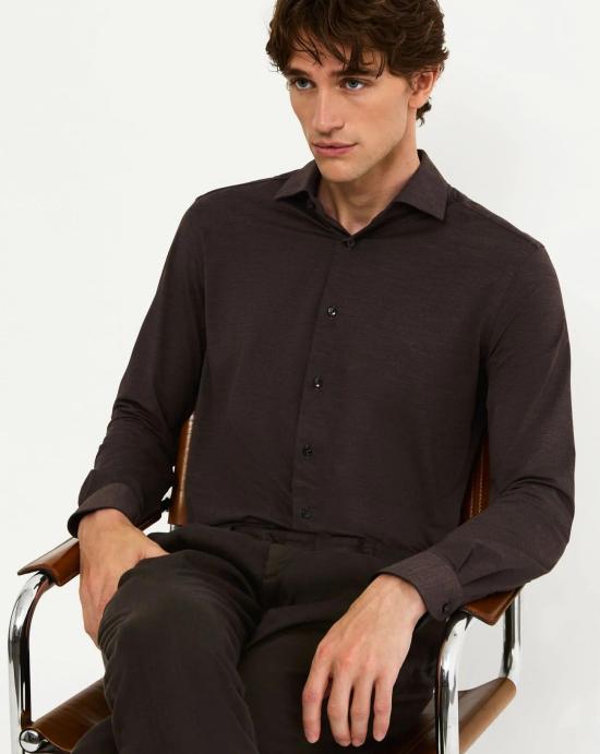 24FW 싸쿠스 셔츠 ACT558ML 91690 008 Brown - XACUS