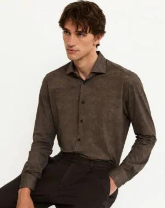 24FW 싸쿠스 셔츠 ACT558ML 91622 003 Brown - XACUS