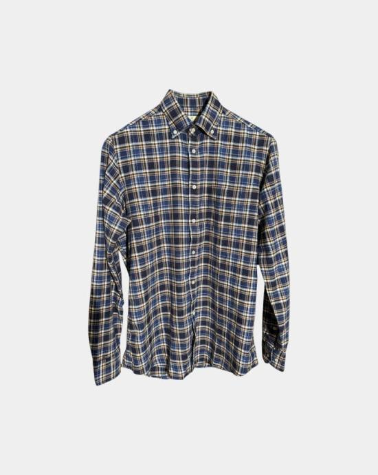 25FW B.D.배기스 셔츠 BRADFORD B25018 03 Azul y marron