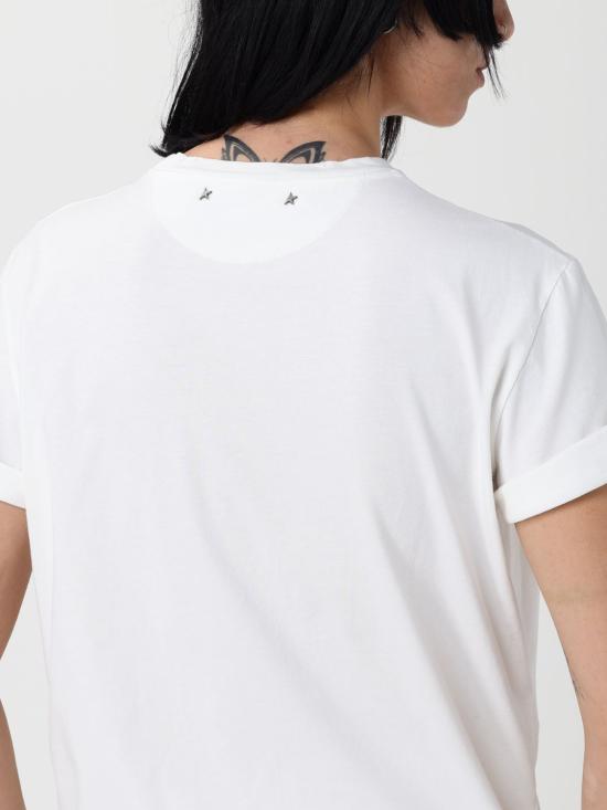 25FW 골든구스 반팔 티셔츠 GWP01220P00063810363 White - GOLDEN GOOSE