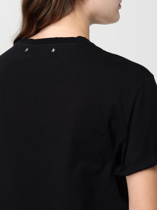 25FW 골든구스 반팔 티셔츠 GWP01220P00063790292 Black - GOLDEN GOOSE