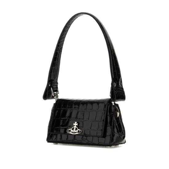 25FW 비비안웨스트우드 숄더백 46030001WL0098N401 BLACK DOM - VIVIENNE WESTWOOD