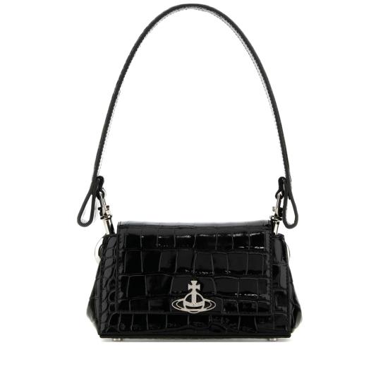 25FW 비비안웨스트우드 숄더백 46030001WL0098N401 BLACK DOM