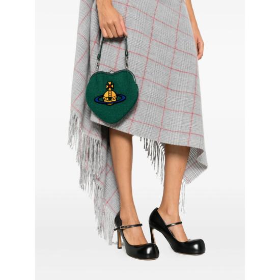 25FW 비비안웨스트우드 숄더백 4B010012WW00W2M405 GREEN DOM - VIVIENNE WESTWOOD