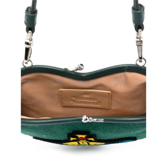 25FW 비비안웨스트우드 숄더백 4B010012WW00W2M405 GREEN DOM - VIVIENNE WESTWOOD