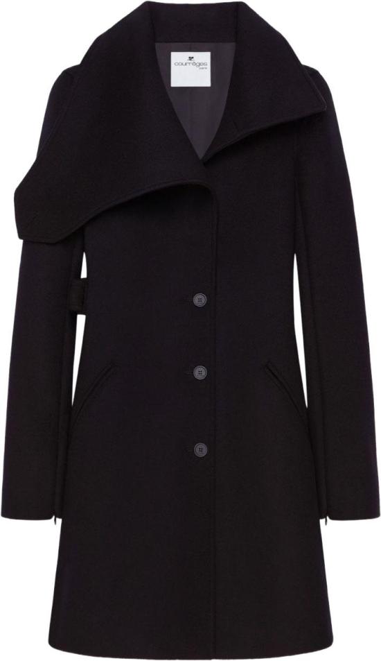 25FW 쿠레쥬 트렌치 코트 325CMA230WO01189999 BLACK