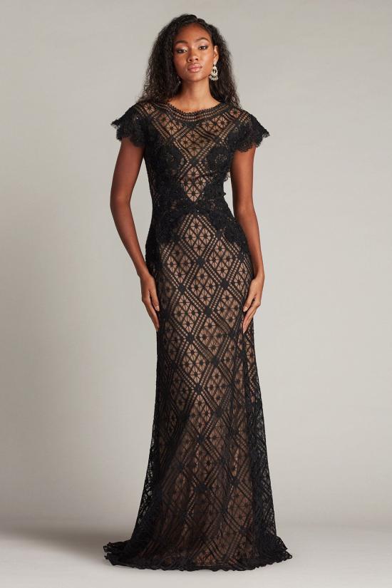 25FW TADASHI SHOJI 미디 원피스 CHR25361LBKND BLACK NUDE - OTHER BRANDS