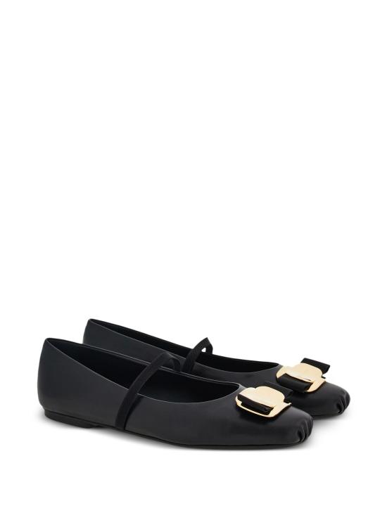 26SS 살바토레 페라가모 플랫 슈즈 0768868 NERO BLACK - SALVATORE FERRAGAMO