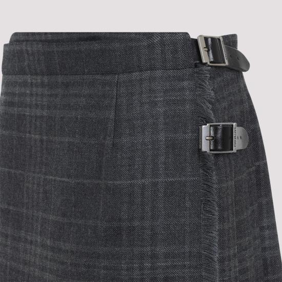 25FW 발렌시아가 숏 스커트 850673TQT01 1240 GREY - BALENCIAGA