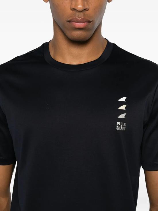 25FW 폴앤샤크 반팔 티셔츠 15311628 050 BLACK - PAUL & SHARK