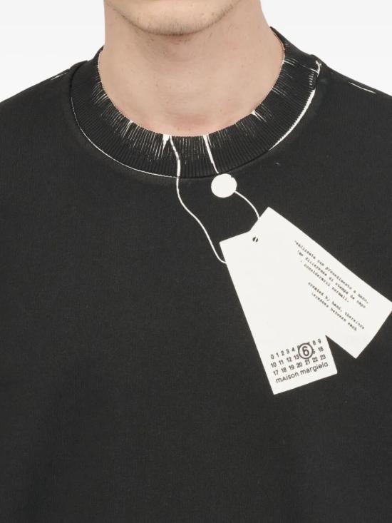 25FW MM6 메종마르지엘라 스웨터 SH2GU0023M25024 101 BLACK - MM6 MAISON MARGIELA