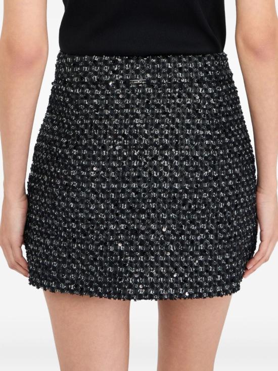 25FW 리우조 숏 스커트 UF5146D026722222 BLACK - LIU JO