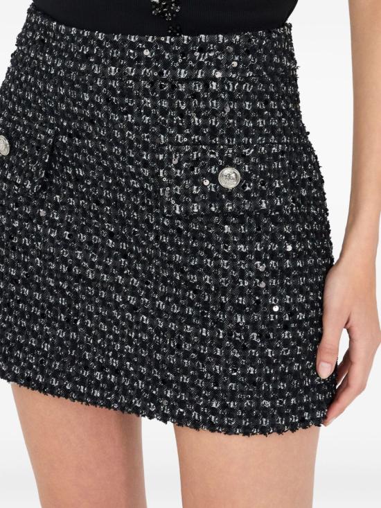 25FW 리우조 숏 스커트 UF5146D026722222 BLACK - LIU JO