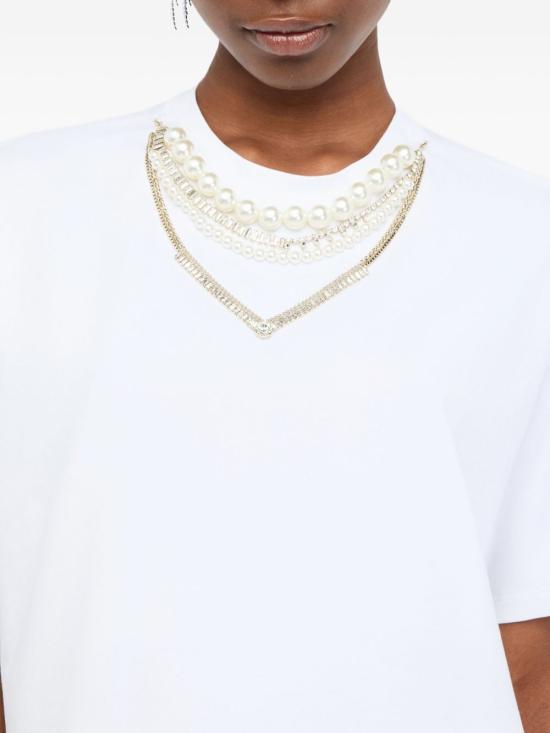 25FW 리우조 반팔 티셔츠 CF5063J008811111 WHITE - LIU JO