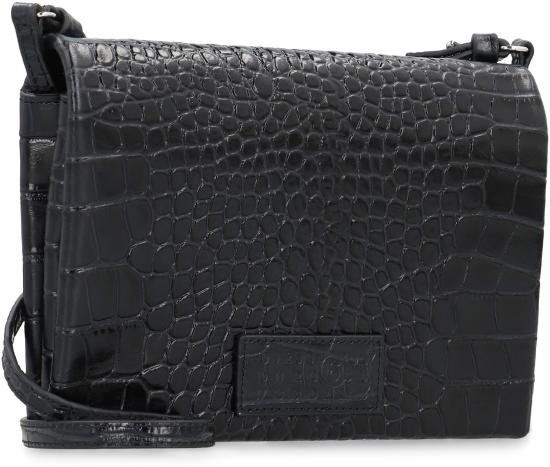 25FW MM6 메종마르지엘라 스몰 크로코 엠보스드 레더 숄더백 SA6WF0001P8650T8013 black - MM6 MAISON MARGIELA