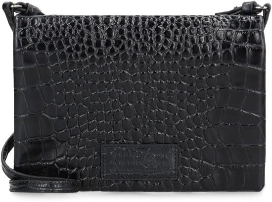 25FW MM6 메종마르지엘라 스몰 크로코 엠보스드 레더 숄더백 SA6WF0001P8650T8013 black - MM6 MAISON MARGIELA