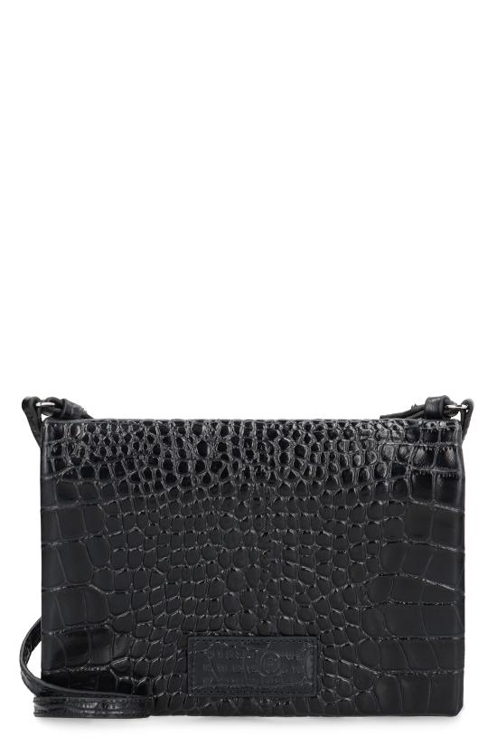 25FW MM6 메종마르지엘라 스몰 크로코 엠보스드 레더 숄더백 SA6WF0001P8650T8013 black