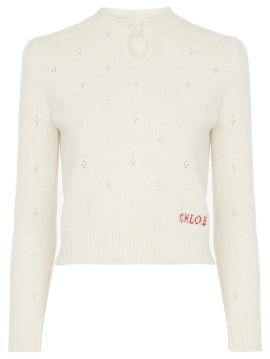 25FW 끌로에 스웨터 CH25WMP08590 107 WHITE