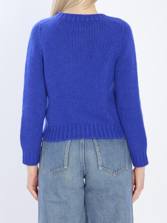 26SS 셀린느 캐시미어 & 실크 크루넥 스웨터 RY0JL0899 07RB BLUE - CELINE