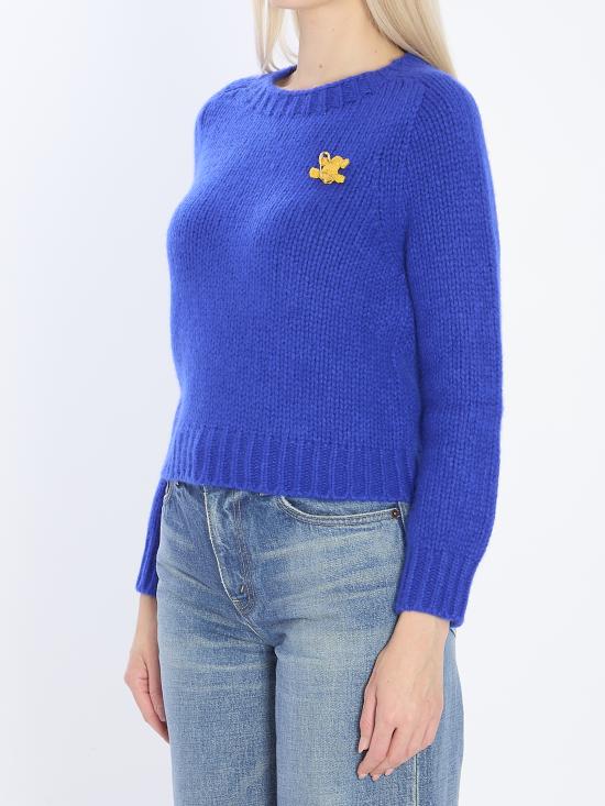26SS 셀린느 캐시미어 & 실크 크루넥 스웨터 RY0JL0899 07RB BLUE - CELINE