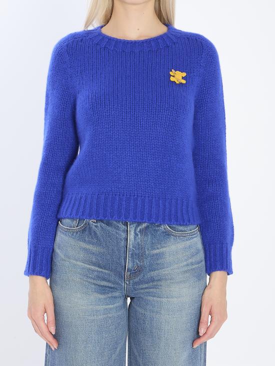 26SS 셀린느 캐시미어 & 실크 크루넥 스웨터 RY0JL0899 07RB BLUE