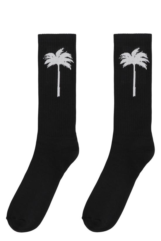 25FW 팜앤젤스 양말 PMRA001C99FAB0031001 black - PALM ANGELS