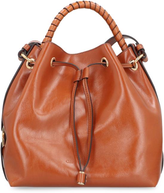 25FW 끌로에 토트백 CHC24AS606N5726M Saddle Brown - CHLOE