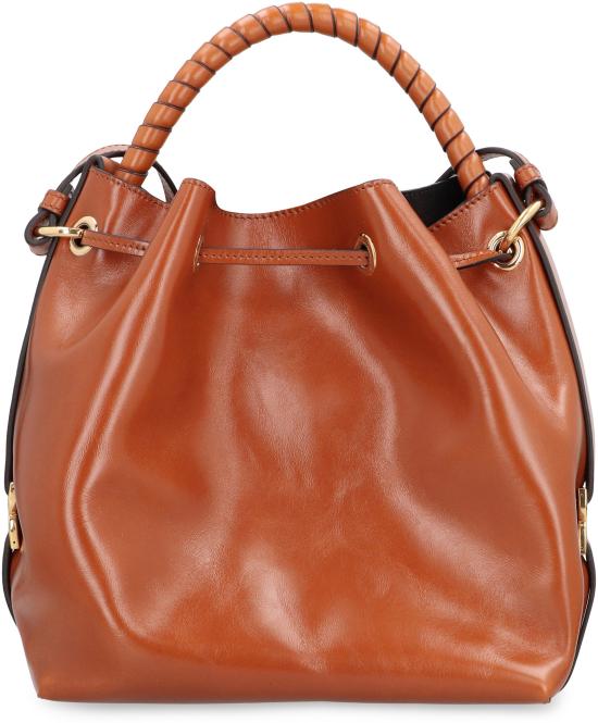 25FW 끌로에 토트백 CHC24AS606N5726M Saddle Brown - CHLOE