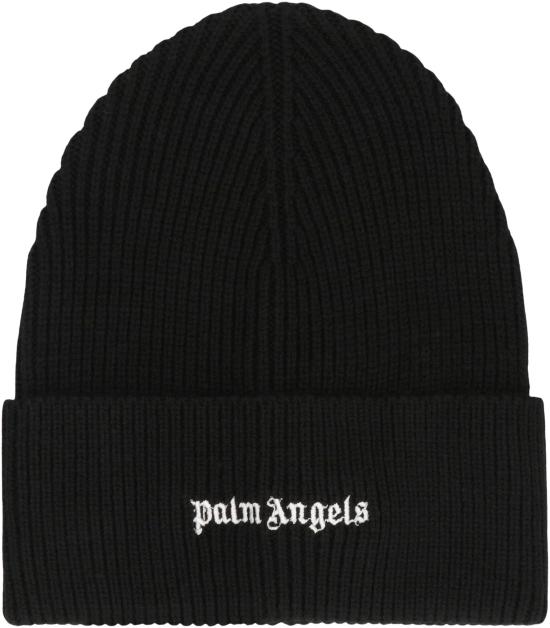 25FW 팜앤젤스 비니 PMLC030F23KNI0031001 black - PALM ANGELS