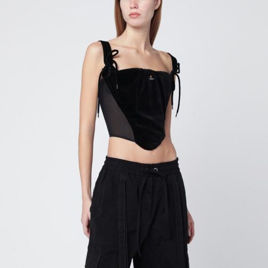 25FW 비비안웨스트우드 반팔 티셔츠 15030047W00WX N401 BLACK