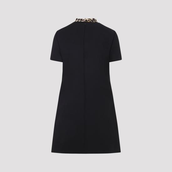 25FW 발렌티노 가라바니 미디 원피스 7B3VAFH51CF BNH BLACK - VALENTINO GARAVANI