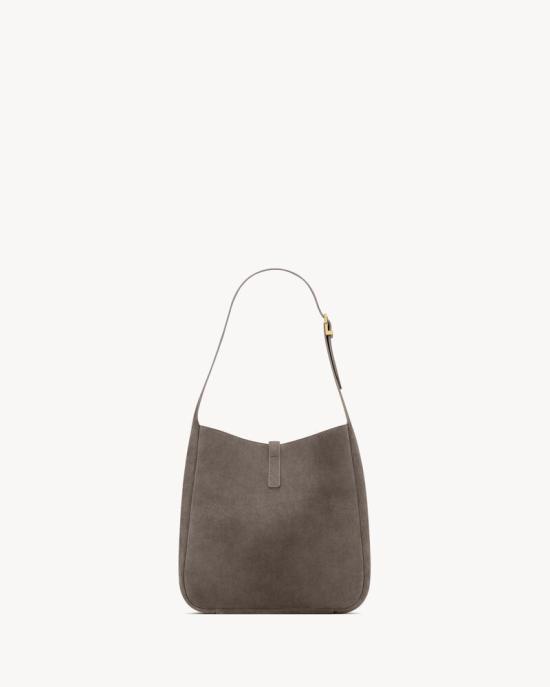 25FW 생로랑 LE 5 A 7 서플 스웨이드 스몰 8505331U80W 1997 BROWN - SAINT LAURENT