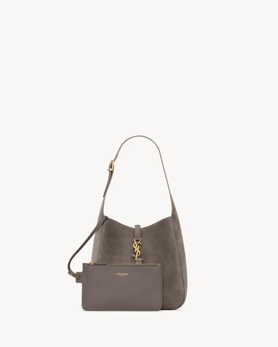 25FW 생로랑 LE 5 A 7 서플 스웨이드 스몰 8505331U80W 1997 BROWN - SAINT LAURENT