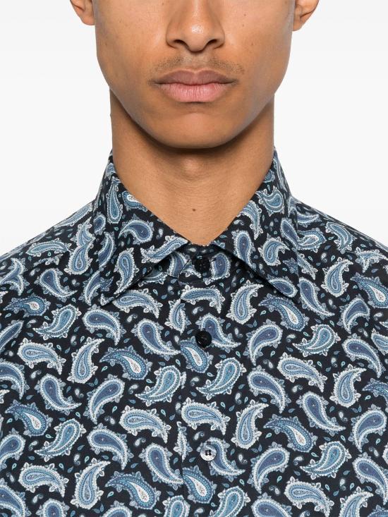 25FW 에트로 긴팔 셔츠 MRIB002599SA5M4 X0885 BLUE - ETRO