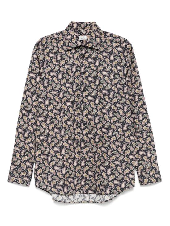 25FW 에트로 긴팔 셔츠 MRIB002599SA5M4 X0810 BROWN