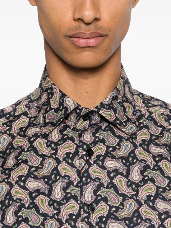 25FW 에트로 긴팔 셔츠 MRIB002599SA5M4 X0810 BROWN - ETRO