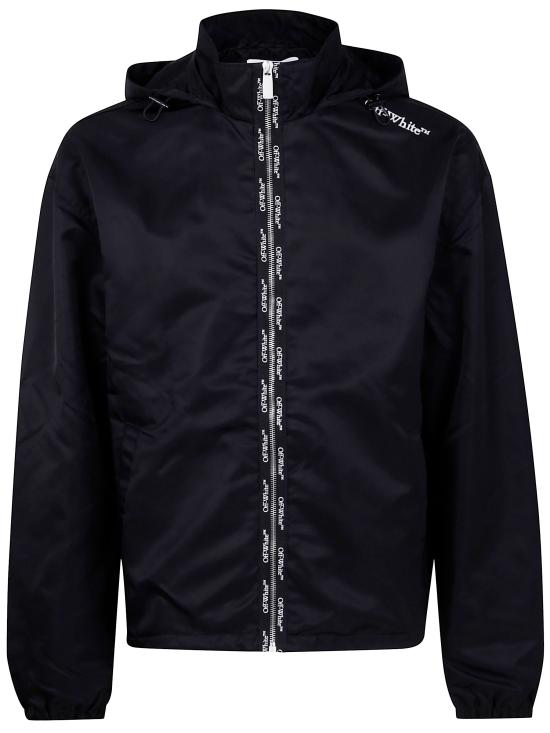 25FW 오프화이트 자켓 OMEB04FF25FAB001 1001 BLACK