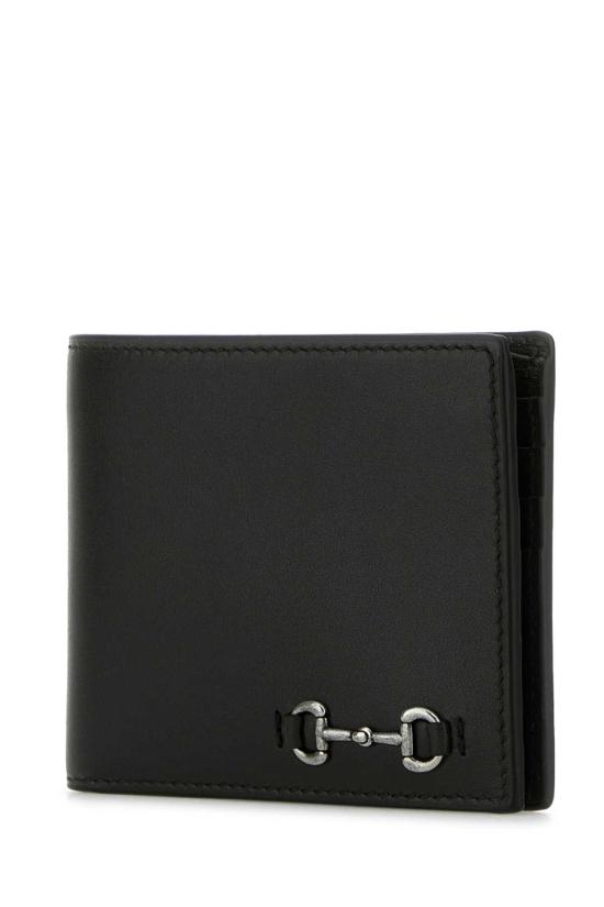 25FW 구찌 홀스빗 바이폴드 웰렛 846950AAFP1 1000 Black - GUCCI