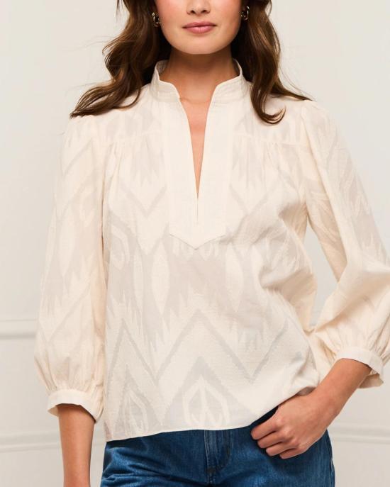  피그 블라우스 Figue Danilia 탑 비스코티 베이지 - FIGUE