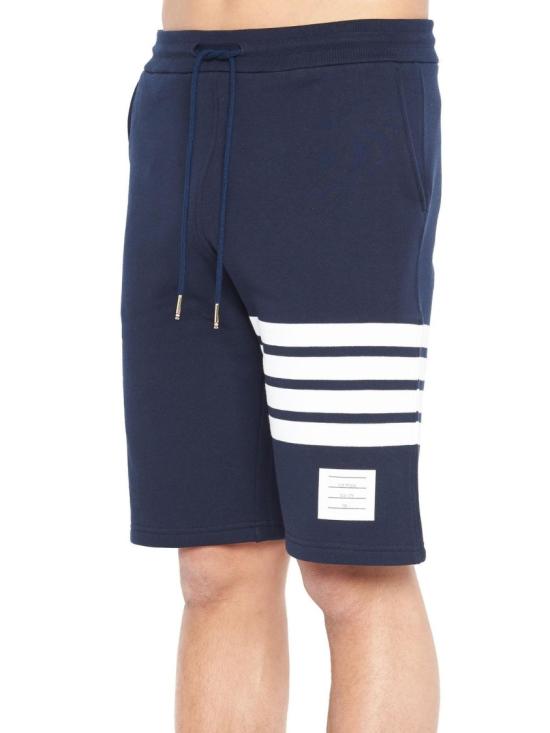  톰브라운 클래식 루프백 4바 스웨트쇼츠 MJQ012H00535461 Blue - THOM BROWNE