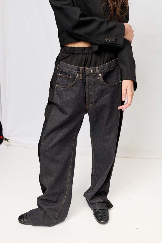  Lutz Huelle 데님 팬츠 루츠 휘엘 블랙 데님 & 블랙 로우