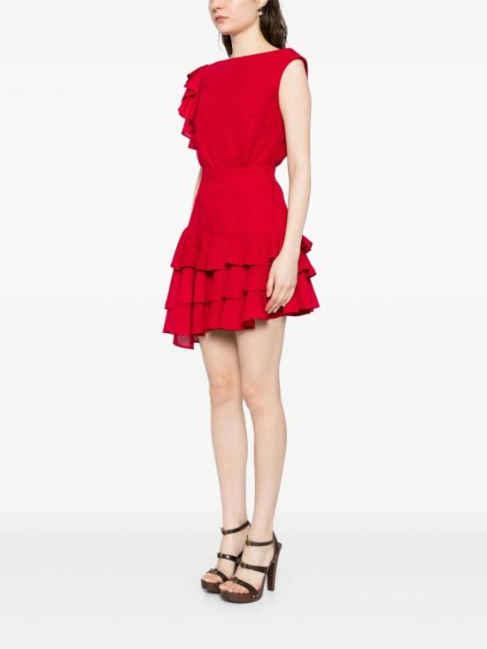  사이드 코베이시 롱 원피스 리넨 숏 드레스 - SAIID KOBEISY