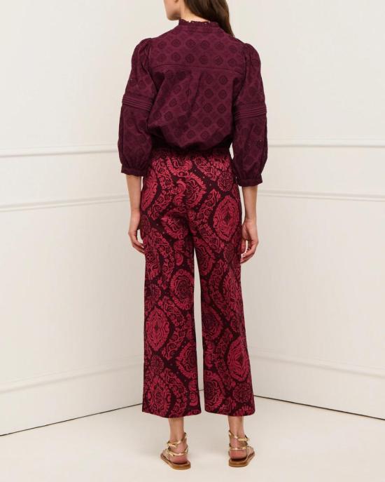  피그 블라우스 피게 에밀리아 탑 멀베리 - FIGUE