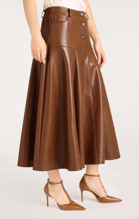  샹크 아 세트 미디 스커트 싱크 아 셉트 비나 스커트 - CINQ A SEPT