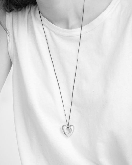  아니카 이네즈 목걸이/팬던트 라지 오픈 하트 펜던트 골드 - ANNIKA INEZ