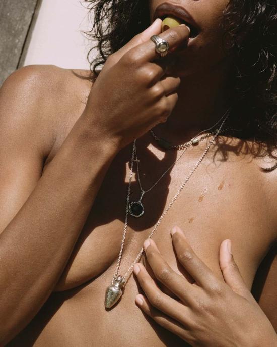  파멜라 러브 목걸이/팬던트 브레이디드 드롭 펜던트 - PAMELA LOVE